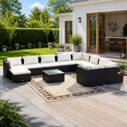 Comfortable and Durable 11-Piece Garden Lounge Set