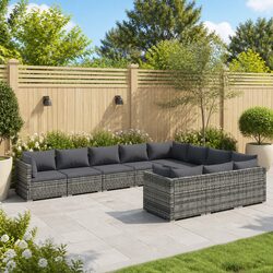 Value-Driven 10-Piece Lounge Set with Cushions