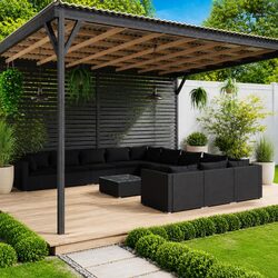 Practical 12-Piece Garden Lounge Set with Comfort and Value