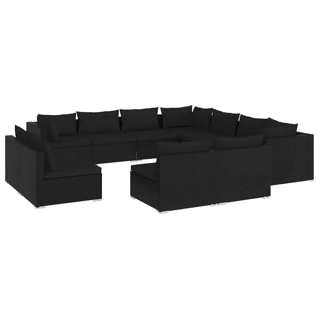 11-Piece Garden Lounge Set with Cushions