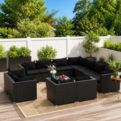 Comfortable and Affordable 12 Piece Garden Lounge Set