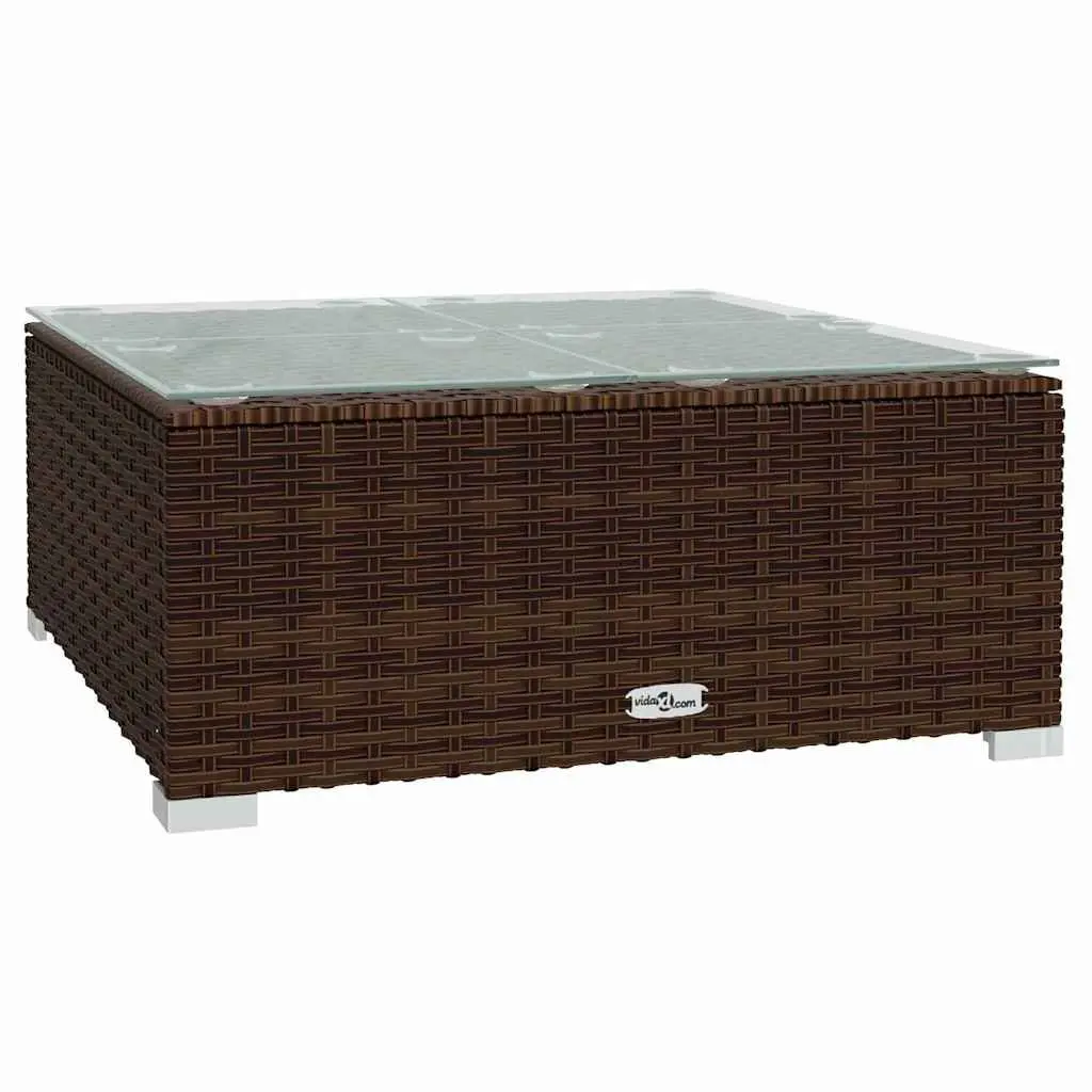 12 Piece Outdoor Lounge Set Brown Poly Rattan with Cushions for Garden Patio Balcony and Poolside