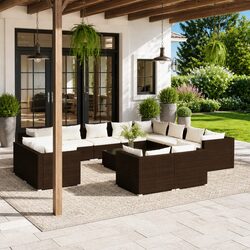 Comfortable and Practical 13-Piece Garden Lounge Set
