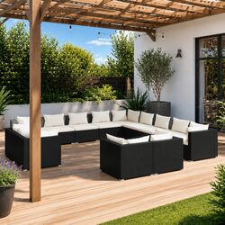 Affordable 13-Piece Modular Garden Lounge Set