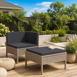 Comfortable and Practical 2 Piece Garden Lounge Set