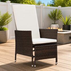Reliable Brown Armchair with Adjustable Features