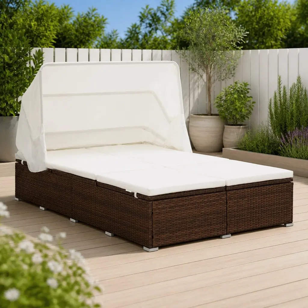 2-Person Sunbed for Outdoor Enjoyment