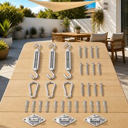 Reliable Sunshade Sail Accessory Set for Outdoor Use