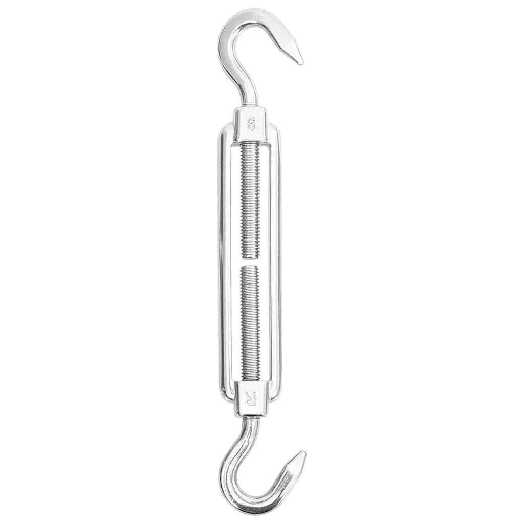 Stainless Steel Fittings Turnbuckle Carabiner Sunshade Sail Accessory Set 9 Piece