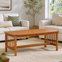 Solid Acacia Coffee Table: Practical Style and Value