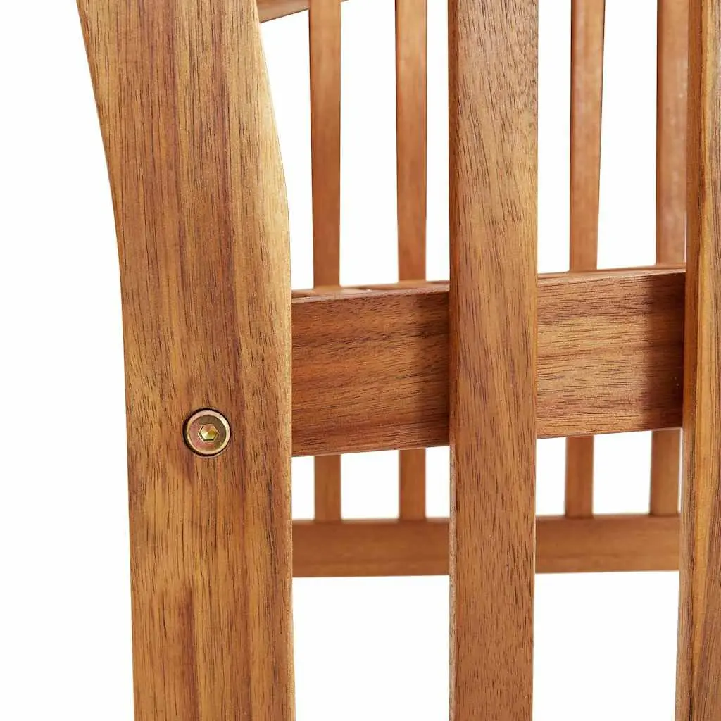 Garden Chairs Set of 2 Outdoor Wooden Patio Seating Furniture Brown
