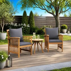 Quality Acacia Wood Chairs Set for Outdoor Comfort