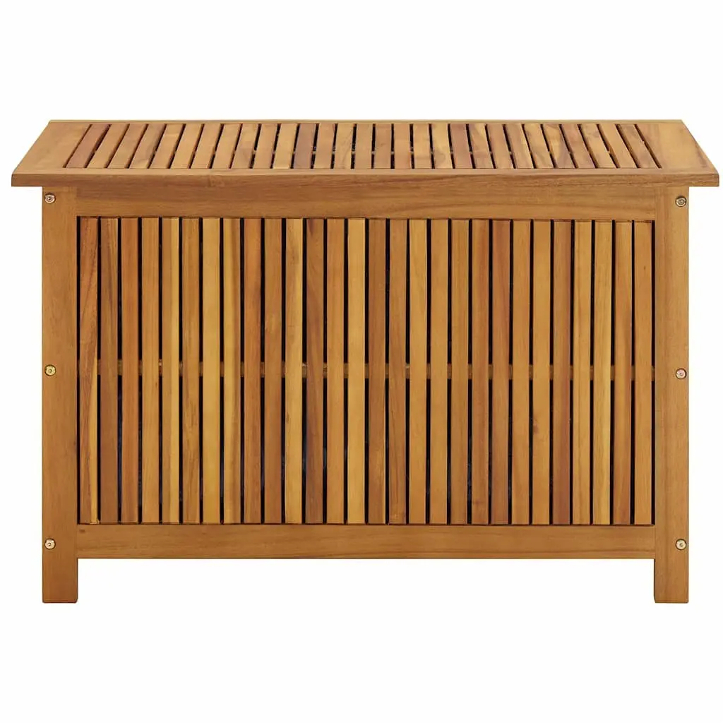 Garden Storage Box Outdoor Bench 90x50x58 cm Solid Acacia Wood Brown