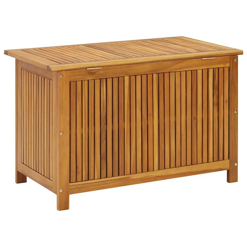 Garden Storage Box Outdoor Bench 90x50x58 cm Solid Acacia Wood Brown