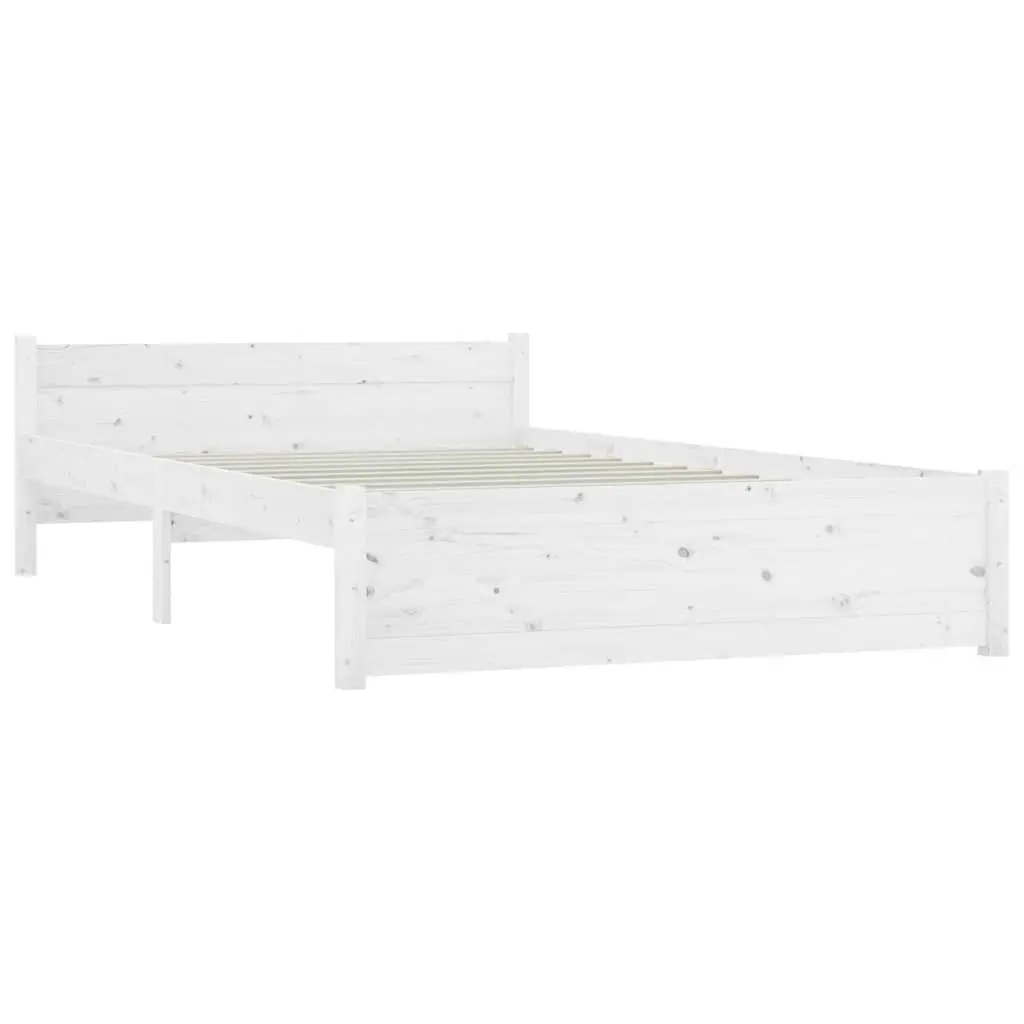 White Bed Frame with Storage