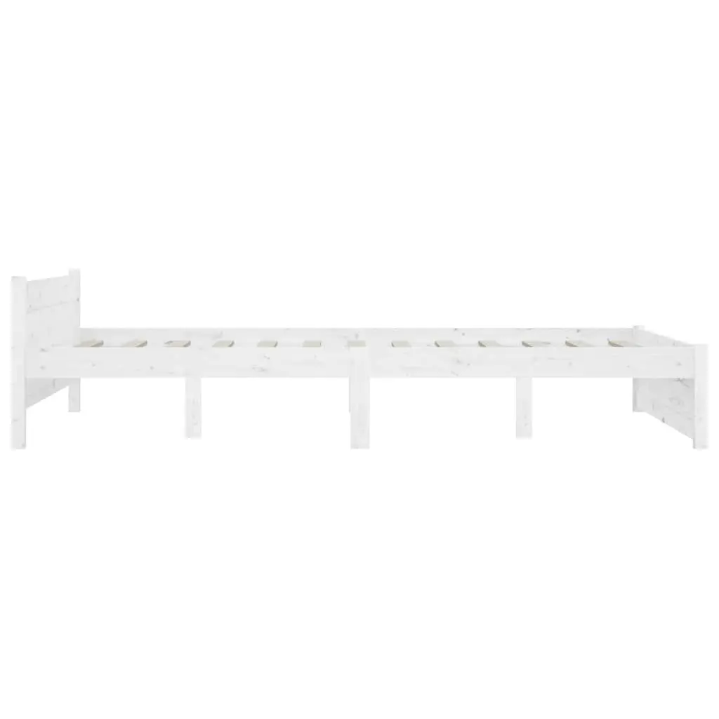 White Bed Frame with Storage