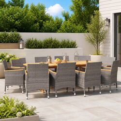 Comfortable and Stylish 11-Piece Garden Dining Set