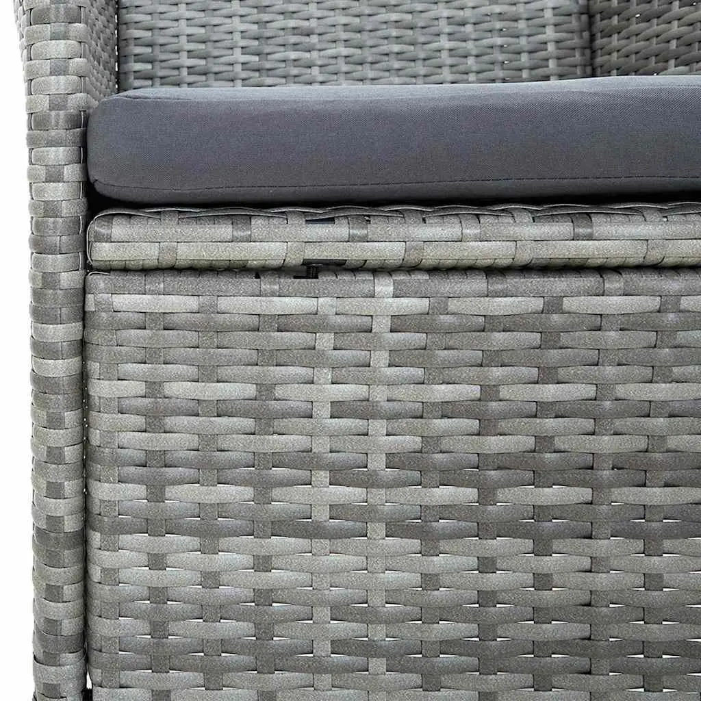 Garden Dining Set 9 Piece Outdoor Furniture Acacia Wood Chairs Table Grey