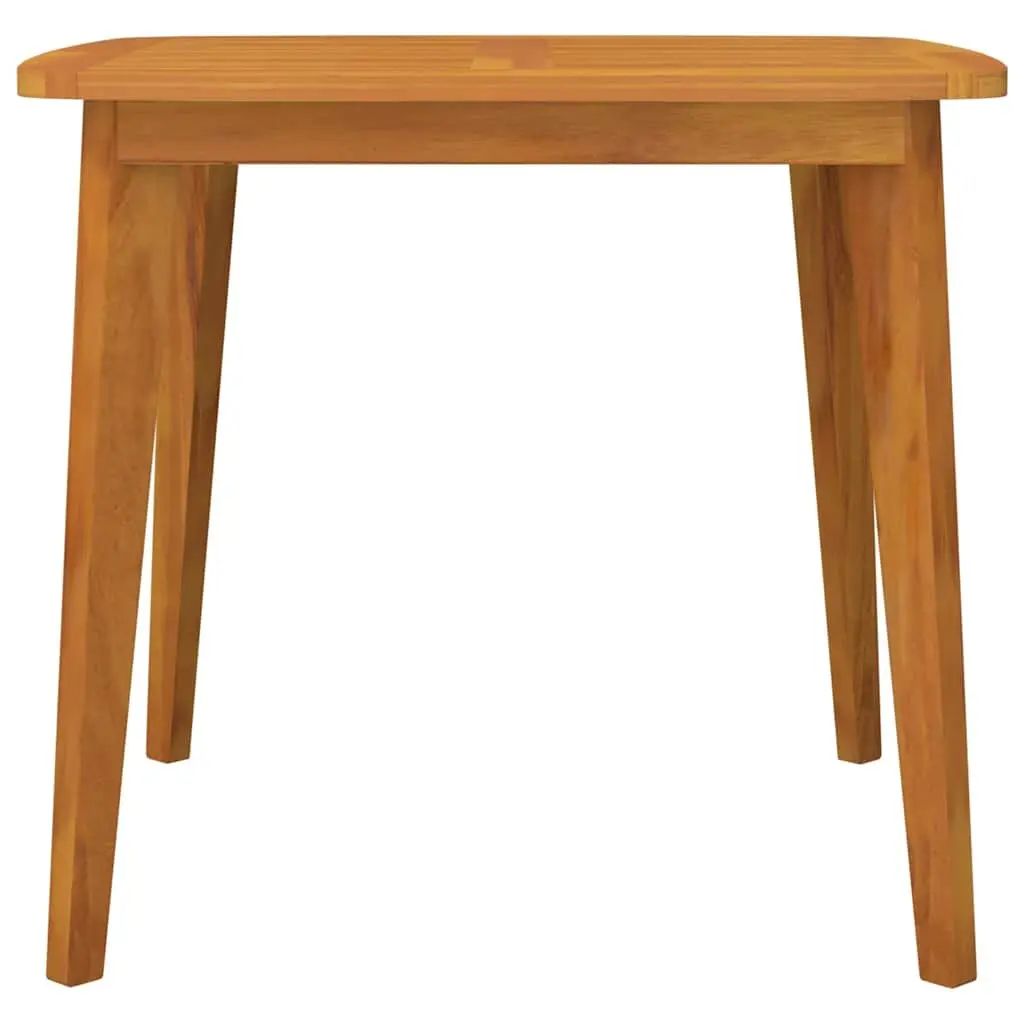 Garden Table Outdoor Dining 85x85x75cm Brown Solid Wood Acacia Slatted Top