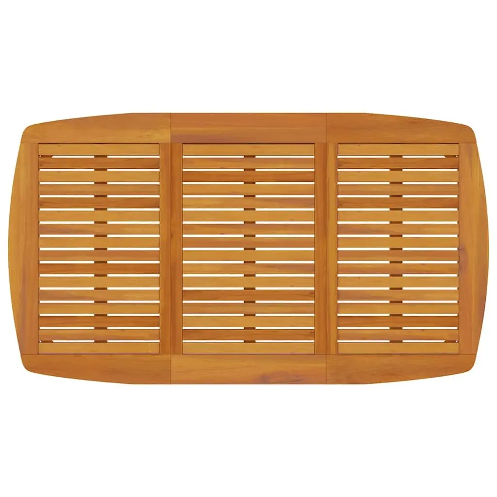 Garden Dining Table Outdoor Use 160x90x75 cm Solid Wood Acacia Brown