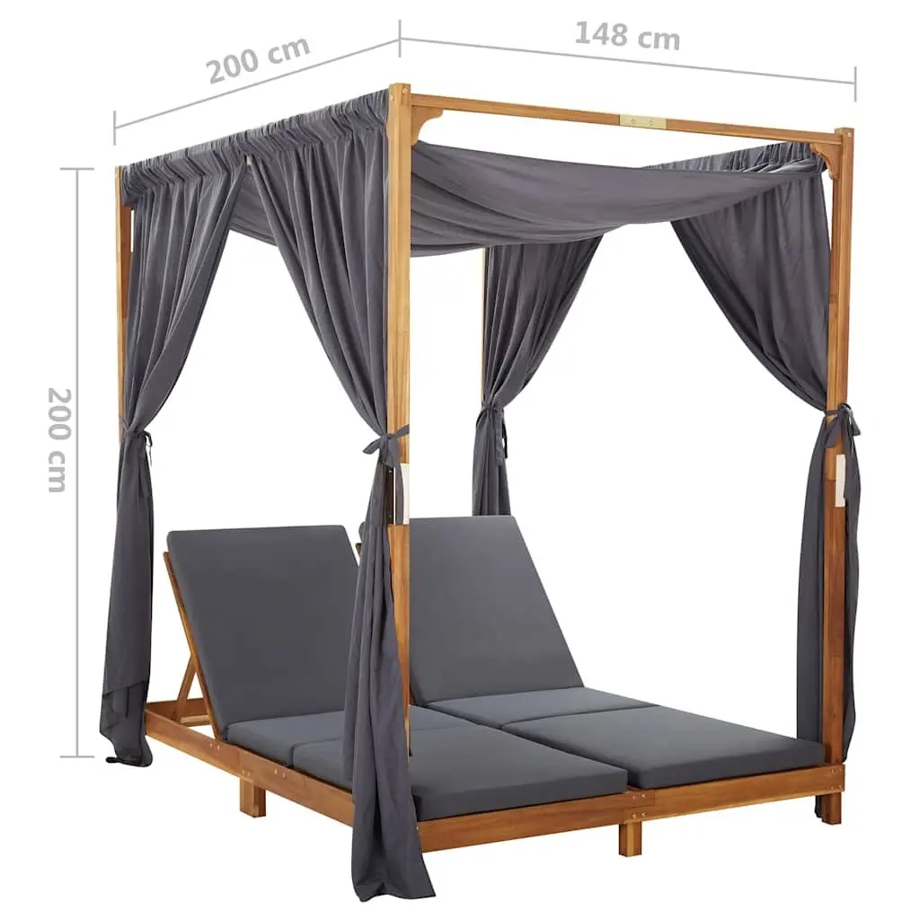 Double Sun Lounger for Outdoor Relaxation