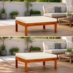 Solid Acacia Footrests: Practical and Durable for Outdoors