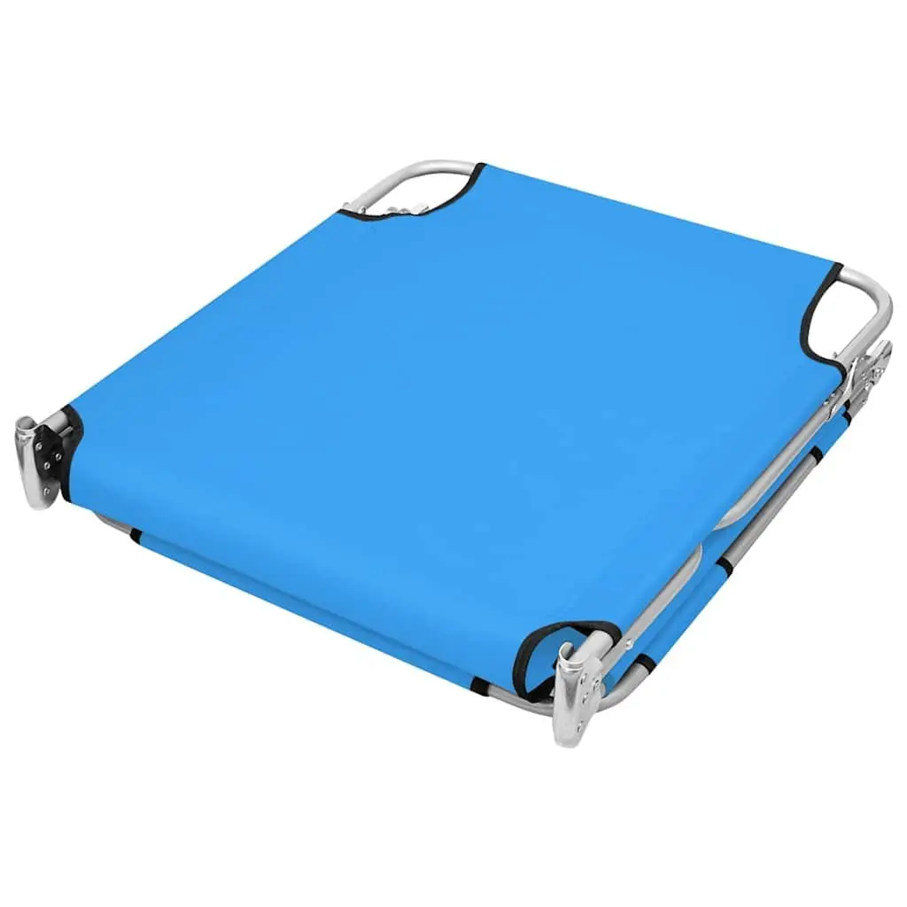 Folding Sun Lounger Adjustable Backrest Head Cushion Garden Beach Daybed Chair