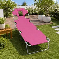 Comfortable Folding Lounger with Adjustable Features
