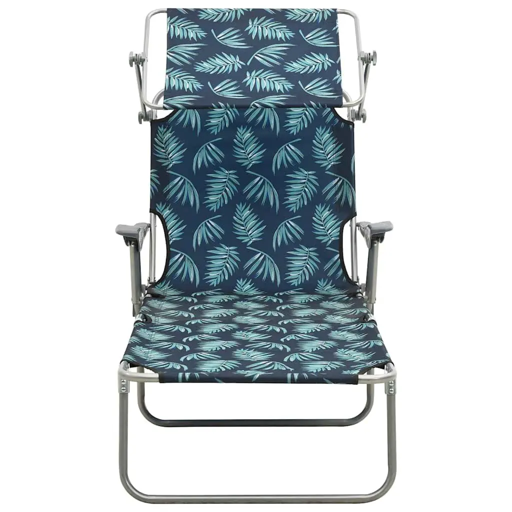 Sun Lounger with Canopy for Outdoor Use