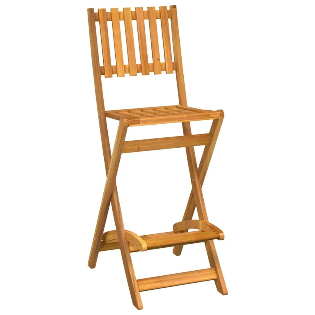 Outdoor Bar Set with Foldable Stools