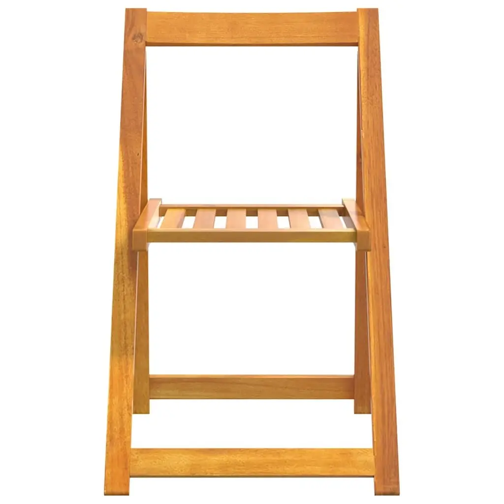 Folding Garden Chairs 6 pcs Wooden Outdoor Patio Seating Acacia Wood Brown