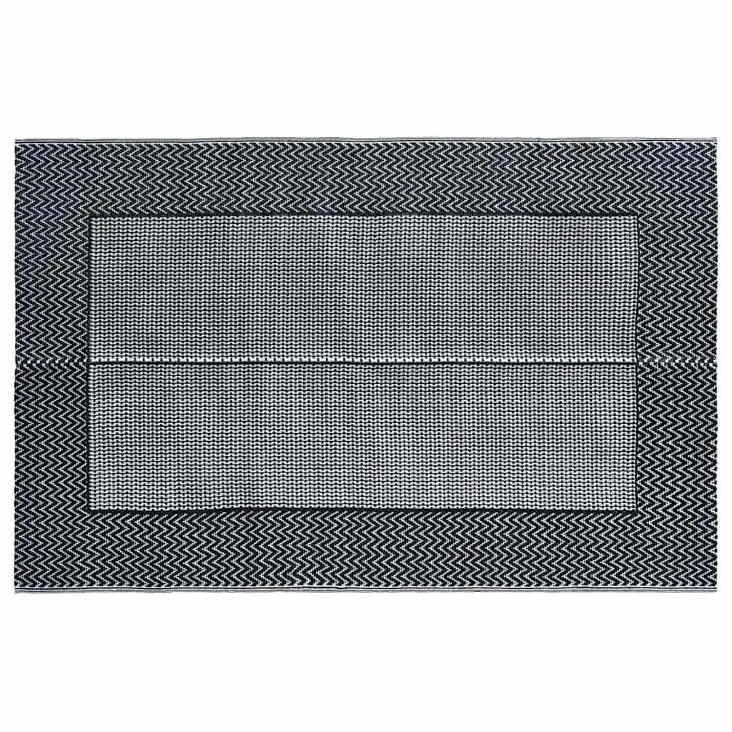 Outdoor Rug Decorative Grey 190x290 cm for Patio Balcony Terrace
