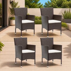 Quality Outdoor Dining Chairs Set of 4 with Ergonomic Design