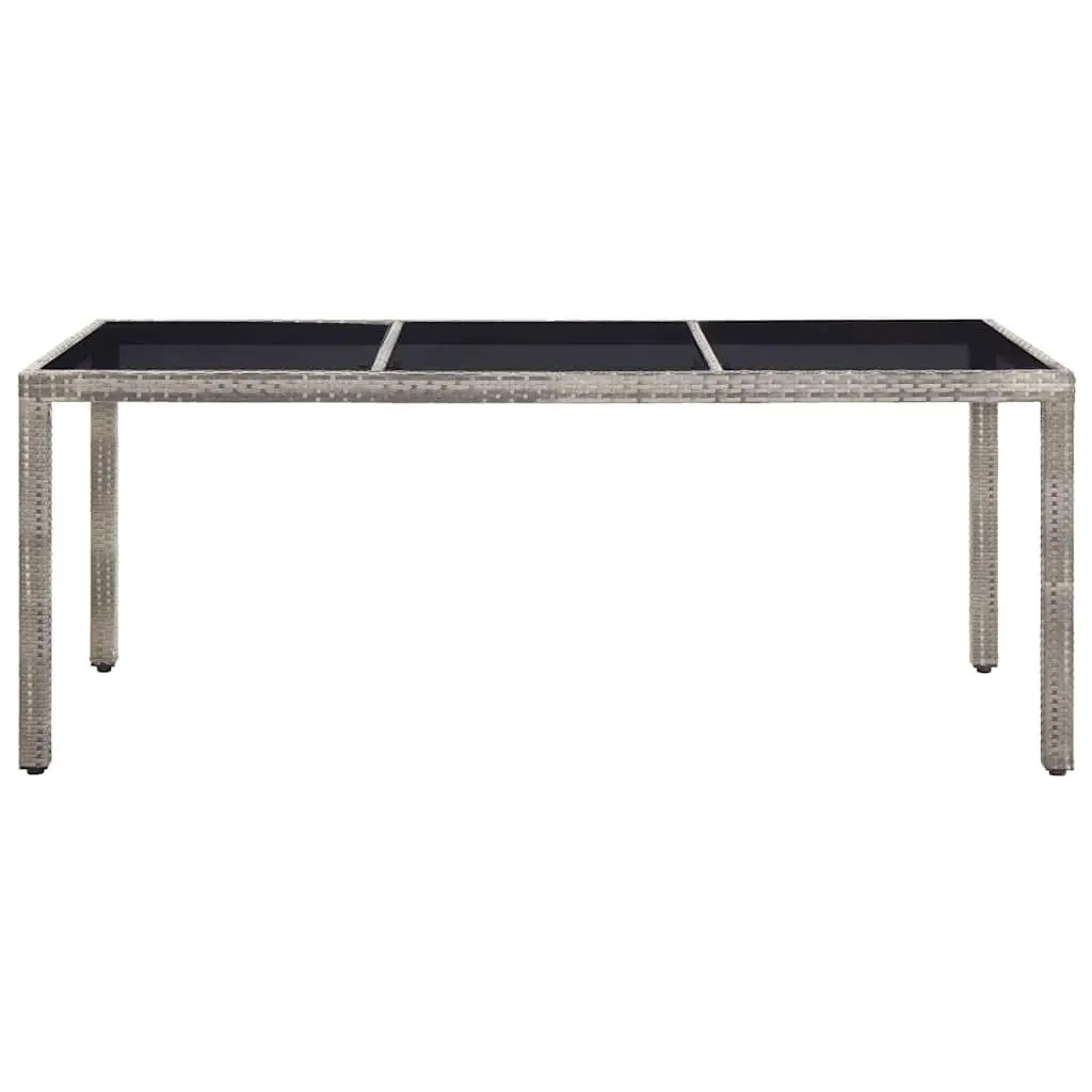 Grey Garden Dining Table for Outdoor Use