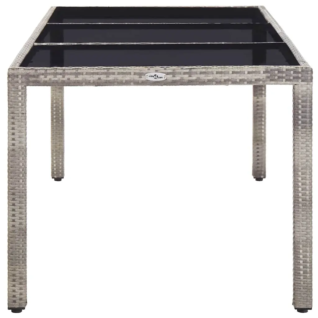Grey Garden Dining Table for Outdoor Use