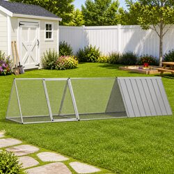 Reliable Grey Rabbit Cage 302.5x80.5x71cm Enclosure