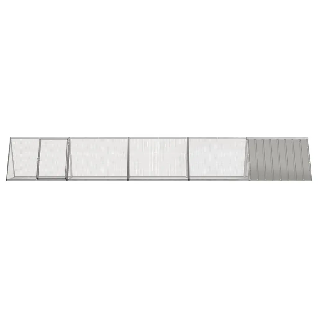 Rabbit Cage Small Animal Playpen Grey Galvanised Steel Outdoor Indoor