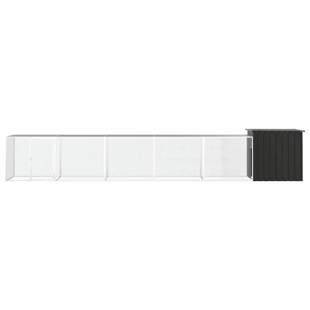 Chicken Cage Small Animal Habitat Coop Run 600x91x100cm Anthracite