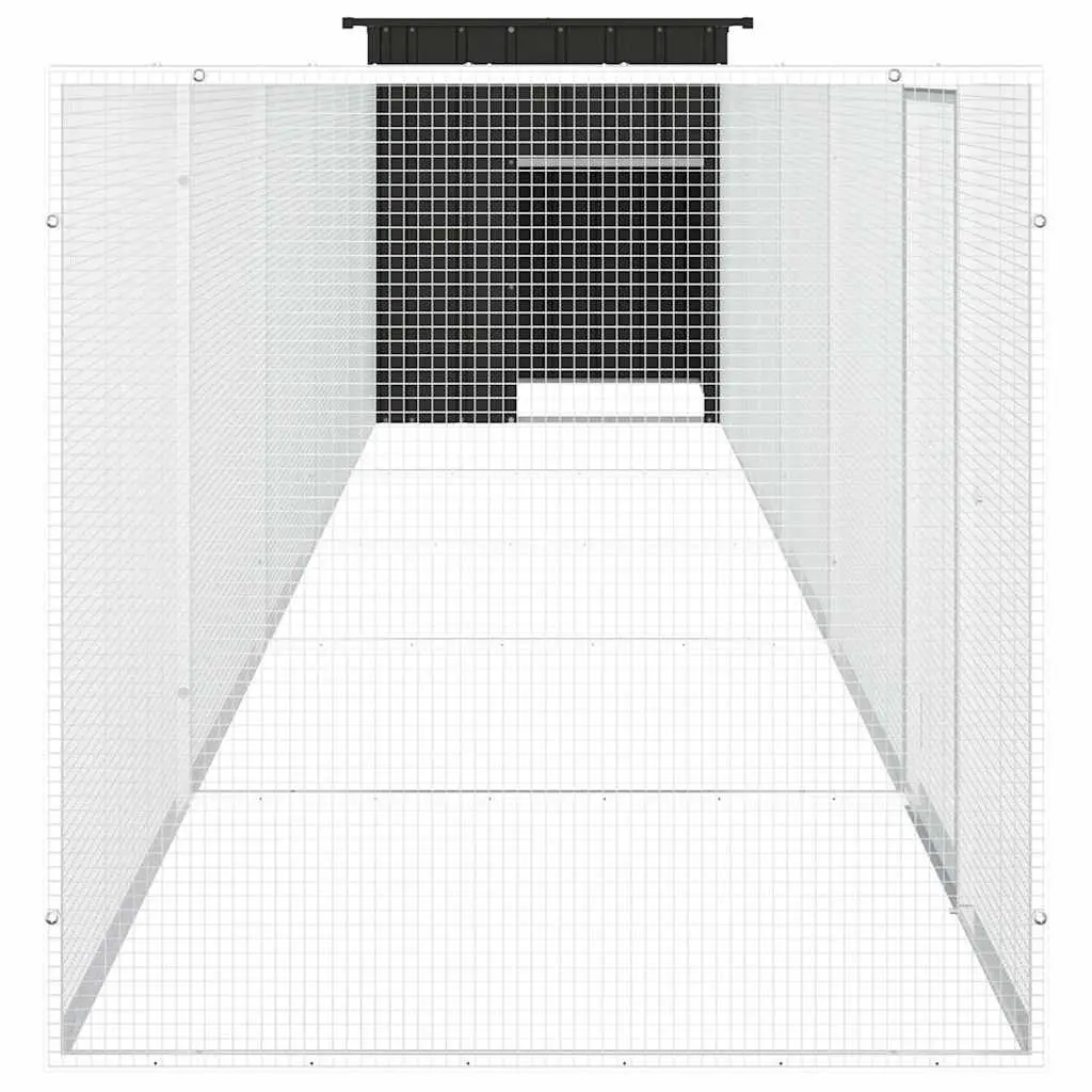 Chicken Cage Small Animal Habitat Coop Run 600x91x100cm Anthracite