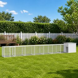 Reliable Grey Chicken Cage 800x91x100cm for Small Animals