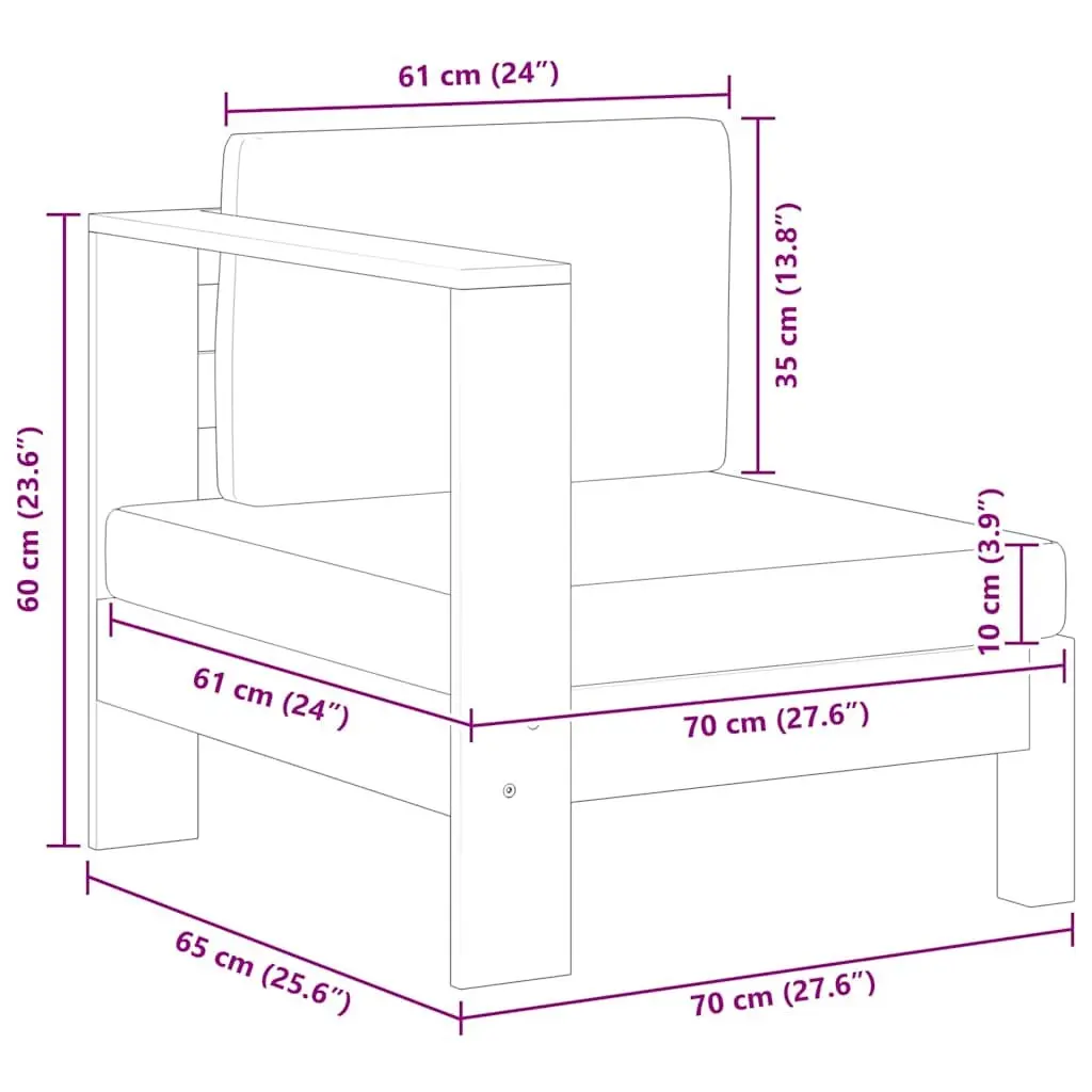White Outdoor Sofa Section