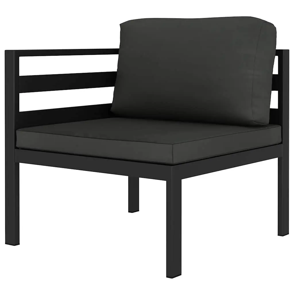 5 Piece Garden Lounge Set Modular Outdoor Patio Furniture Anthracite