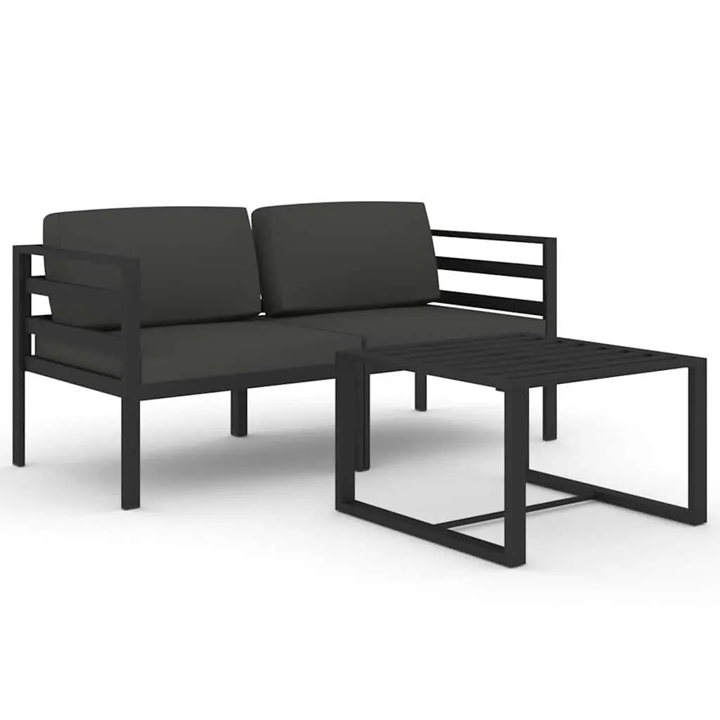3 Piece Aluminium Garden Lounge Set