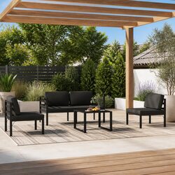 Value-Driven 5 Piece Garden Lounge Set with Cushions