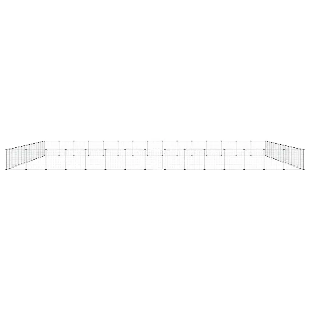 Small Animal Cage Exercise Enclosure 35x35cm Black 60 Panel