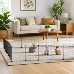 Reliable 36-Panel Pet Cage for Small Animals 35x35cm