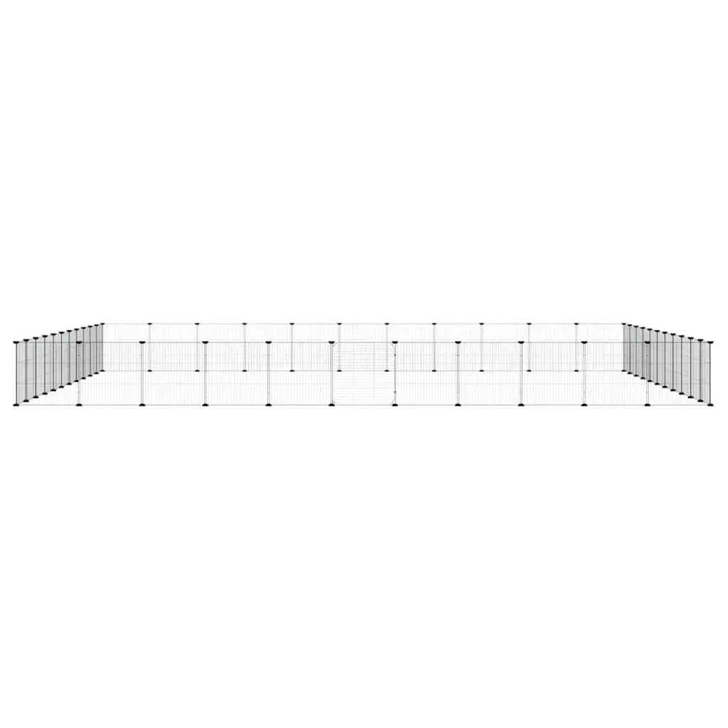 Pet Cage Modular Small Animal Habitat 35x35 cm Black 44 Panels