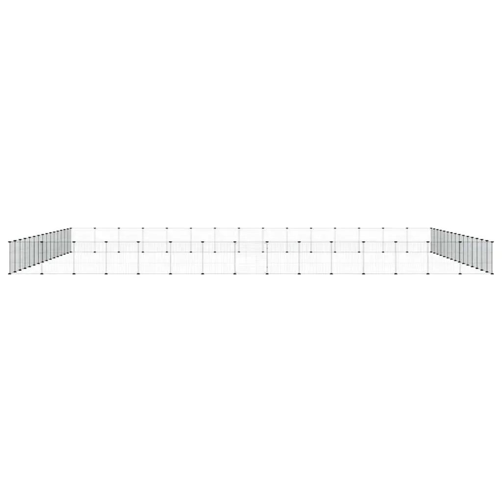 Pet Cage Small Animal Habitat Enclosure 35x35cm Black 60 Panel