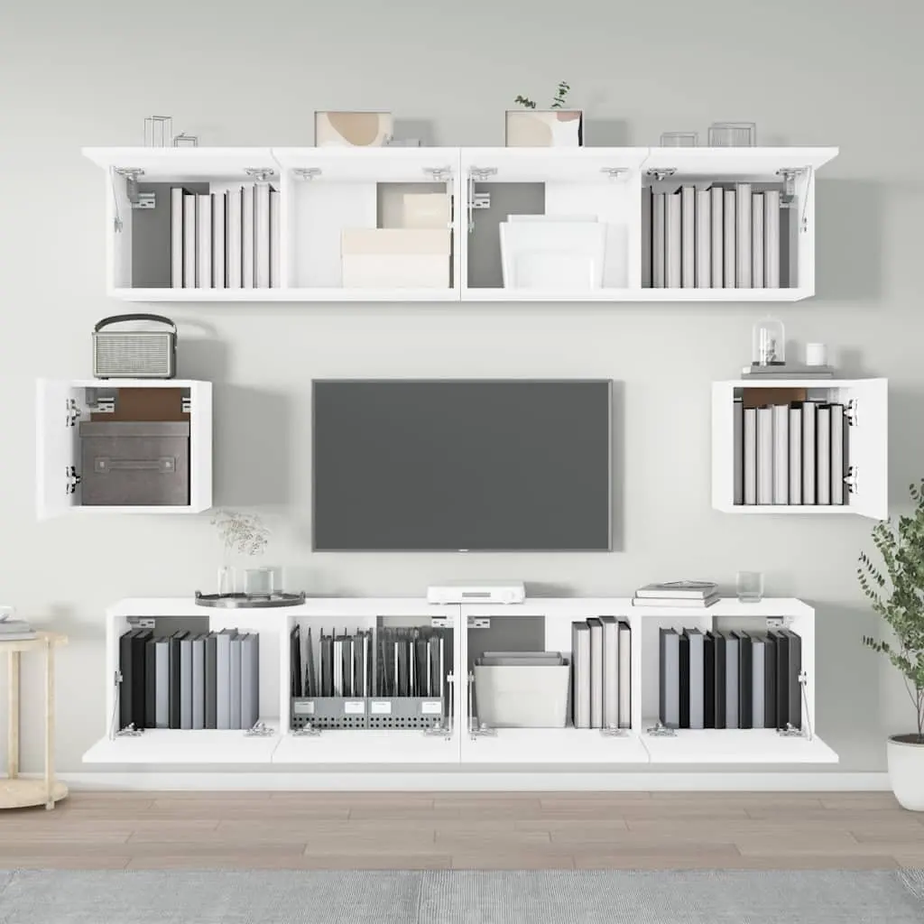 6-Piece Wall-Mounted TV Cabinet