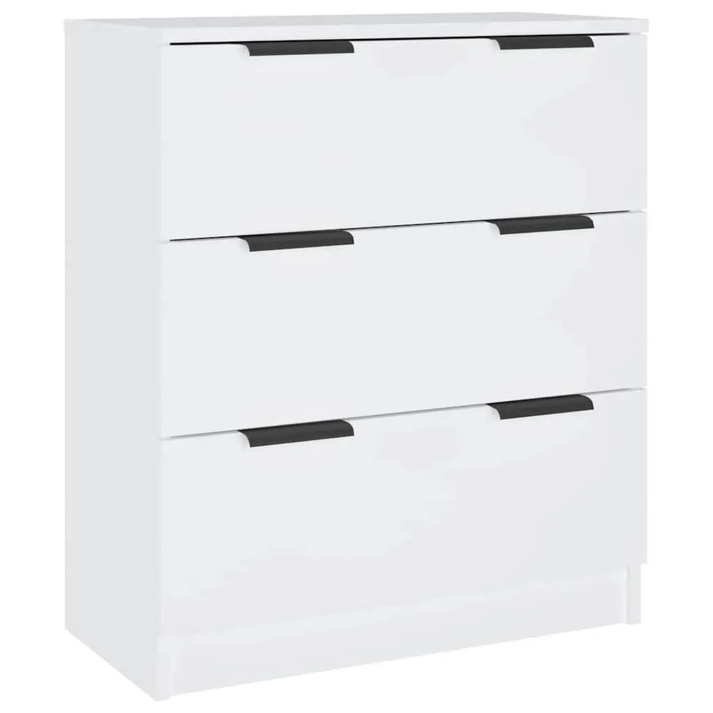 White 3-Piece Sideboard Buffet Cabinet Set